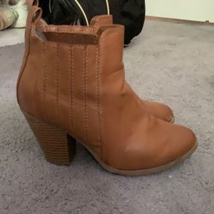 Brown booties
